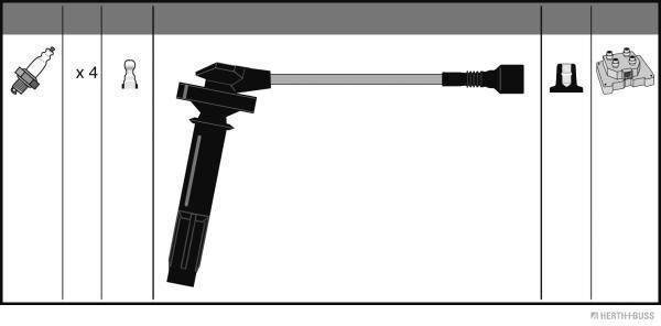 Juego de cables de bujias Subaru Impreza II sedán (GD) (1999 - 2009) precio, desde 48,61 EUR